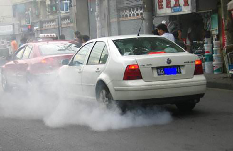 汽車尾氣污染圖