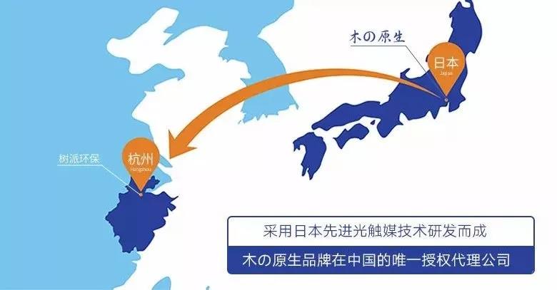 采用日本先進光觸媒技術研發而成，在中國獨家授權代理公司